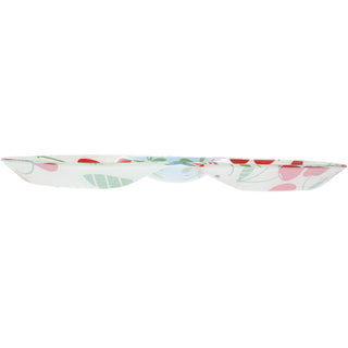 Cherries 13.75" x 9" Three-Section Platter