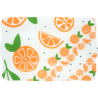 Oranges 16.75" x 11" Glass Serving Tray
