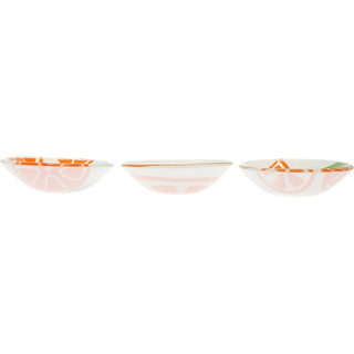 Oranges 11" Glass Serving Tray with 3 Bowls