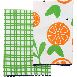 Oranges Tea Towel Gift Set (2 - 20" x 28")