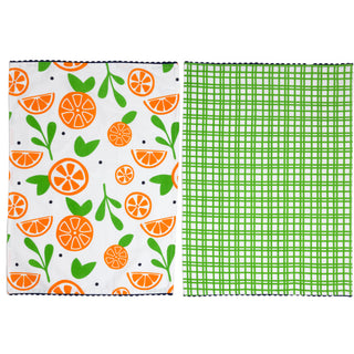 Oranges Tea Towel Gift Set (2 - 20" x 28")