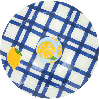 Lemons 11.5" Glass Platter with Bowl