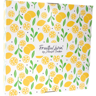 Lemons 11.5" Glass Platter with Bowl