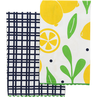 Lemons Tea Towel Gift Set (2 - 20" x 28")