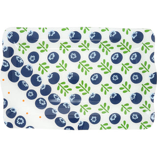 Blueberries 16.75" x 11" Glass Serving Tray