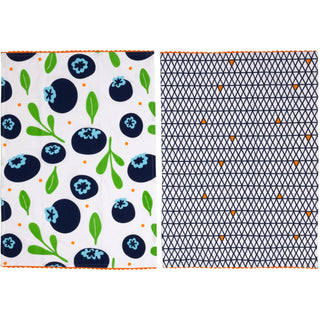 Blueberries Tea Towel Gift Set (2 - 20" x 28")