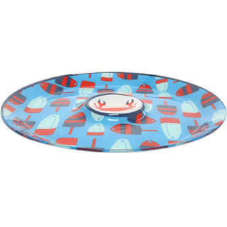 Beach 11.5" Glass Platter with Bowl