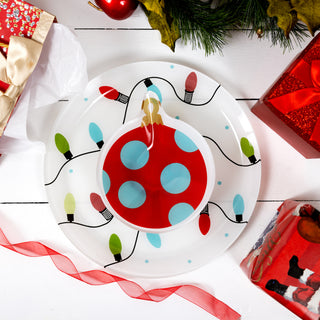 Holiday 11.5" Glass Platter with Bowl