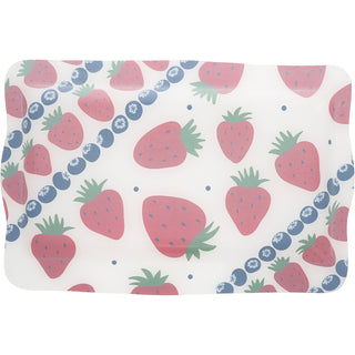 Strawberries 16.75" x 11" Glass Serving Tray