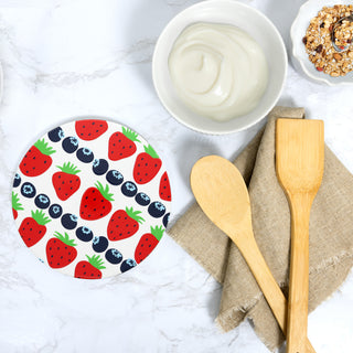 Strawberries 7.75" Ceramic Trivet