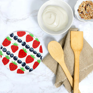 Strawberries 7.75" Ceramic Trivet