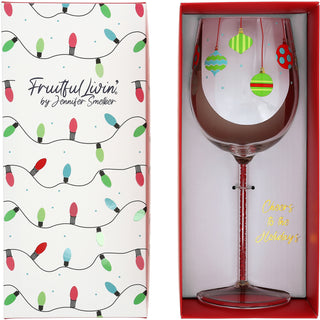 Ornaments Gift Boxed 17 oz Wine Glass