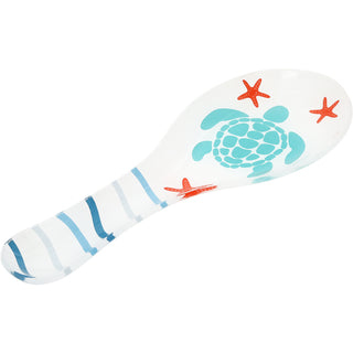 Coastal 9.25" Glass Spoon Rest