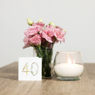 40 4mm Sterling Silver Cubic Zirconia Stud Earrings