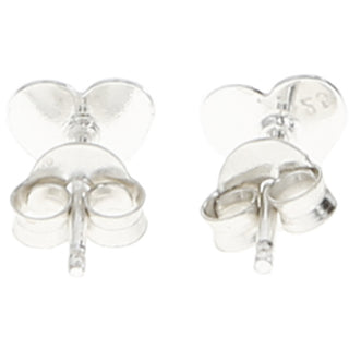 With Love 7mm Sterling Silver Heart Stud Earrings