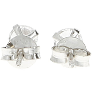 Elephants 4mm Sterling Silver Cubic Zirconia Stud Earrings