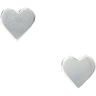 Bear Hugs 7mm Sterling Silver Heart Stud Earrings