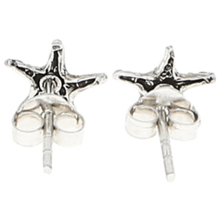 Seashells 8mm Sterling Silver Starfish Stud Earrings