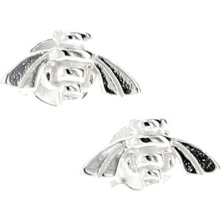 Bee Happy 6mm Sterling Silver Bee Stud Earrings