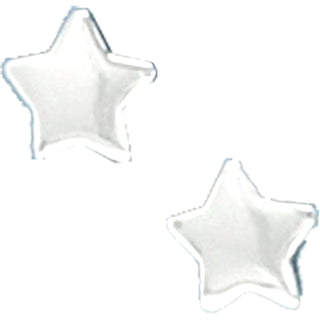 Moon and Back 6mm Sterling Silver Star Stud Earrings