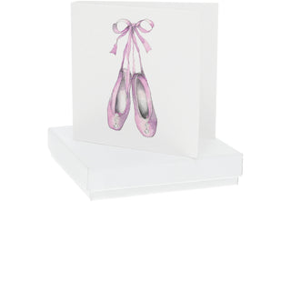 Ballet Shoes 10mm Sterling Silver Cubic Zirconia Drop Earrings