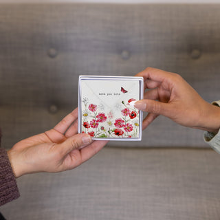 Love You Lots 10mm Silver-Plated Cubic Zirconia Flower Stud Earrings and 16.5"-18.5" Necklace