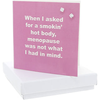 Menopause 4mm Sterling Silver Cubic Zirconia Stud Earrings