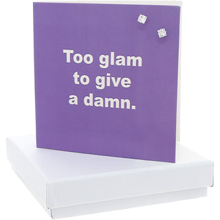 Glam 4mm Sterling Silver Cubic Zirconia Stud Earrings