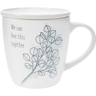 Face This Together 17 oz Cup with Coaster Lid