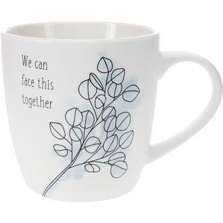 Face This Together 17 oz Cup with Coaster Lid