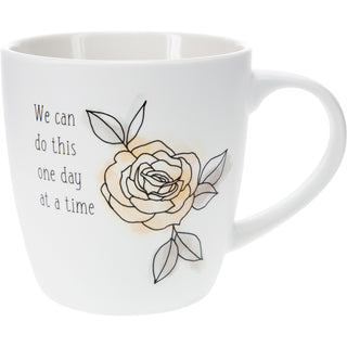 One Day at a Time 17 oz Cup with Coaster Lid