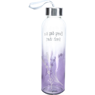 Fresh Start 16.5 oz Glass Water Bottle