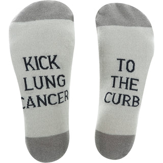 Lung Cancer S/M Unisex Sock