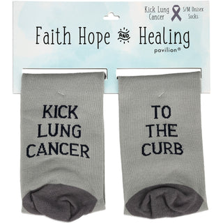 Lung Cancer S/M Unisex Sock