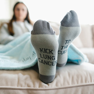 Lung Cancer Unisex Sock