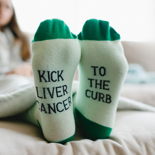 Liver Cancer S/M Unisex Sock
