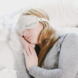 One Day Knitted Eye Pillow Hot or Cold Gel Compress