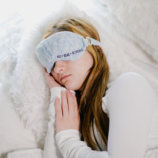 Relax Knitted Eye Pillow Hot or Cold Gel Compress