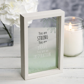 Inspiration 5.5" x 8.5" Framed Glass Plaque