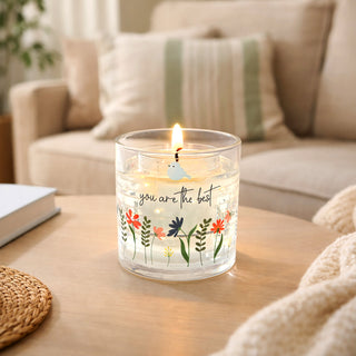 The Best 5 oz Refillable Soy Wax Candle with LED Accents