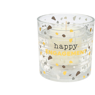Engagement 5 oz Refillable Soy Wax Candle with LED Accents