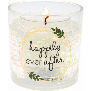 Ever After 5 oz Refillable Soy Wax Candle with LED Accents