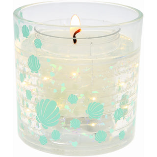 Shells 5 oz Refillable Soy Wax Candle with LED Accents