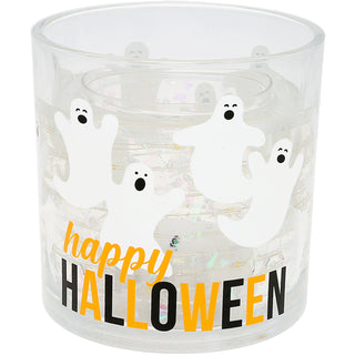 Halloween 5 oz Refillable Soy Wax Candle with LED Accents