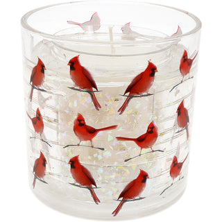 Cardinals 5 oz Refillable Soy Wax Candle with LED Accents