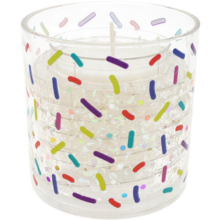 Happy Birthday 5 oz Refillable Soy Wax Candle with LED Accents