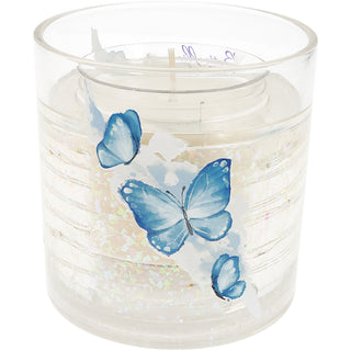 Butterflies 5 oz Refillable Soy Wax Candle with LED Accents