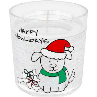 Happy Howlidays 5 oz Refillable Soy Wax Candle with LED Accents
