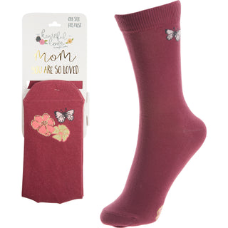 Mom Ladies Cotton Blend Sock