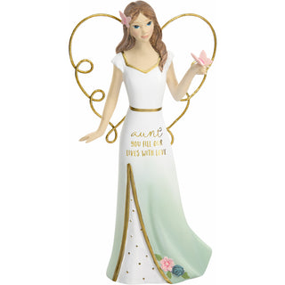 Aunt 5.5" Angel Holding Butterfly